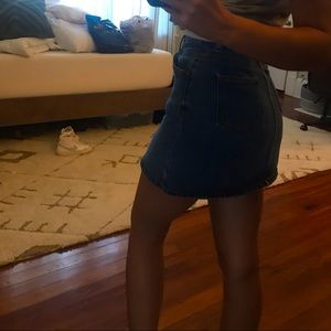 Forever 21 jean mini skirt